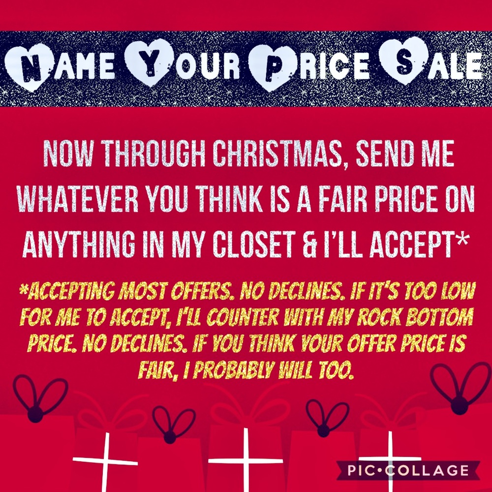 NAME YOUR PRICE OFFER SALE🎄